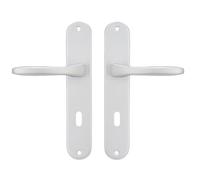 Bricard 723070 Coppia di maniglie in alluminio su piastra Antibes, porta interna