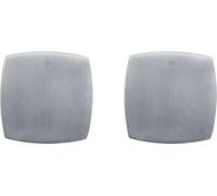 Bricard 8009052 - Coppia di rosette cromate satinate zamack eVidence, porta interna senza chiave