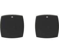 Bricard 8009082 Coppia di rosette nero opaco zamack eVidence, porta interna senza chiave