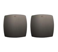 Bricard 80090T2 - Coppia di rosette in titanio zamack eVidence, porta interna senza chiave