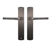 Bricard 8790T2 Coppia di maniglie in titanio zamack su piastra eVidence, porta interna senza chiave