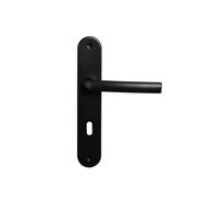 Bricard Coppia di manopole 7E8080 Osmosi 2 Chiave L-Nero Opaco Per porta camera, porta interna a chiave.