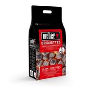 Bricchetti di Carbone Weber 4 Kg Combustione Lunga 4h BBQ carbonella Alta Resa