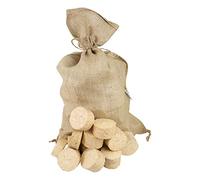 Bricchetti di legno naturale, lunga durata, prodotto e confezione 100% ecologico (40 KG)