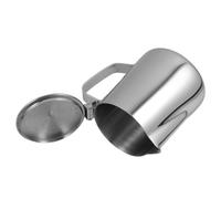Bricco con Coperchio Latte 350ml Inox Argento Acciaio