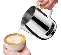Bricco da latte professionale 600ml,brocca di controllo temperatura caffè, cappuccino, caffè espresso, latte art (20oz)