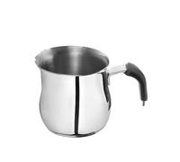 Bricco in acciaio con una capacità di 0,30 l e manico in silicone