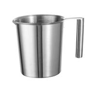 Bricco per Latte in Acciaio Inox Brocca 1 Litro con Scala Graduata Brocca per Cappuccino Montalatte Caffè Schiuma di Latte