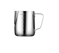 Bricco per Latte in Acciaio Inox Brocca for schiuma di latte e caffè Tazza for montalatte a vapore for crema in acciaio inossidabile 304 specializzata classica(550ML)