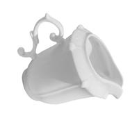 Bricco per Latte in Ceramica Bianco 225ml Beccuccio e Manico | Superficie Liscia, Facile da Pulire, per Servizio a Tavola, Ristoranti, Hotel e Dessert