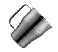 Bricco professionale da 900 ml, in acciaio inox, con forma ergonomica per caffè, latte art, con scala, con forma ergonomica
