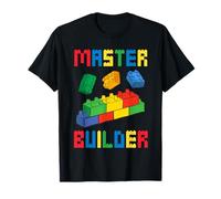Brick Builder Funny Blocks Building Master Builder Giocattoli Bambini Maglietta