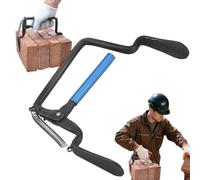 Brick Carrier, Lifting Tool, Heavy Duty Steel Frame Adjustable Rustproof Finish Ergonomic Handle, Secure Clamp with Non-Slip Design Compact Storage, Masonry Gear for Construction