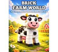 Brick Farm World: Fun Farm Coloring Book for Kids Ages 3-6