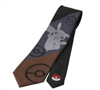 Brick House Pokemon Pikachu cravatta cambia design cravatta marrone antracite...