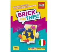 Asmodee Brick Like This! Il Gioco di Società ufficiale LEGO - Gioco di Costruzione veloce e divertente per tutta la famiglia: Bambini e Adulti. 15 min, 2-8 giocatori, da 7+ Anni, Versione Italiana
