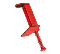 Brick Liner Leveling Tool | Spring Clip & Rubber Pad for Accurate Brick Lines | Bricklayer Measuring Tool for Inner/Outer Corners | 2 Pack Red Plastic