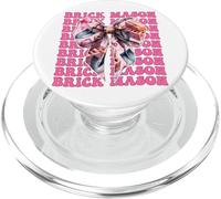 Brick Mason Masonry Brick Layer Pala Ragazza Coquette Bow PopSockets PopGrip per MagSafe