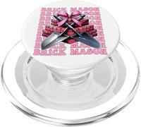 Brick Mason Masonry Brick Layer Pala Ragazza Coquette Bow PopSockets PopGrip per MagSafe