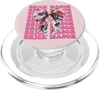 Brick Mason Masonry Brick Layer Pala Ragazza Coquette Bow PopSockets PopGrip per MagSafe