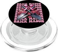 Brick Mason Masonry Brick Layer Pala Ragazza Coquette Bow PopSockets PopGrip per MagSafe