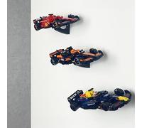 Brick Nest Supporto a parete compatibile con Lego F1 Speed Champions, macchina da corsa di Formula 1, supporto espositivo (3 supporti a parete)
