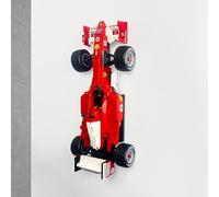 Brick Nest Supporto da Parete Compatibile con LEGO Ferrari F2004 e Michael Schumacher 11375 - Espositore Verticale Salvaspazio per Modelli LEGO Formula 1