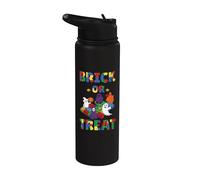 Brick or Treat Brick Master Builder - Divertente Halloween per bambini Stainless Steel Insulated Water Bottle
