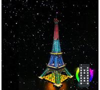 Brick Shine GC - Kit di luci per Lego® Torre Eiffel 10307 (Il set Lego non è incluso) (telecomando)