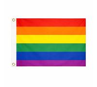 Brick Takeover Bandiera arcobaleno, 150 cm x 90 cm, con occhielli in metallo (LGBT+ Pride Flag)