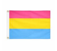 Brick Takeover Bandiera arcobaleno, 150 cm x 90 cm, con occhielli in metallo (Pansexuell Pride Flag)