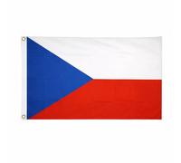 Brick Takeover Bandiera Paesi 150 cm x 90 cm, con occhielli in metallo (Repubblica Ceca)