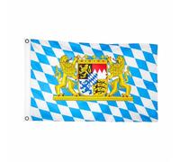 Brick Takeover Bandiera paesi, 150 x 90 cm, con occhielli in metallo (Bayern)