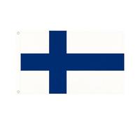 Brick Takeover Bandiera paesi, 150 x 90 cm, con occhielli in metallo (Finlandia)