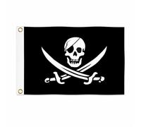 Brick Takeover Bandiera pirata 150 cm x 90 cm, con occhielli in metallo (bandiera pirata)