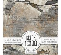 Brick Texture Scrapbook Paper Pad: 6x6 Scrapbooking Designs for Cardmaking, DIY Crafts, Printmaking, and Papercrafts