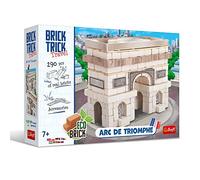 Brick Trick Trefl, Arco di Trionfo, Francia, Costruisci con i mattoni | Per bambini dai 7 anni in su, mattoncini in mattoni, riutilizzabili, set creativo, mattoncini naturali al 100%, oltre 290