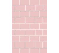 Brick Wall Pattern Notebook.Pink Edition. 6 x 9 with 100 lined pages. Ideal for working, drawing and jotting down fun ideas! Both kids and adults are able to use this fun notebook!