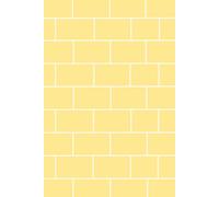 Brick Wall Pattern Notebook. Yellow Edition. 6 x 9 with 100 lined pages. Ideal for working, drawing and jotting down fun ideas! Both kids and adults are able to use this fun notebook!