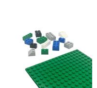 brick1 - Kit Adventure 650 pcs - Pezzi da Costruzione per Bambini e Adulti (Bianco, Nero, Blu, Verde e Grigio)
