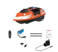 Brickaro Esca da pesca V802, doppia antenna, 4 scomparti, 3 kg, grande capacità, alta efficienza, ideale per gli appassionati di pesca (arancione)