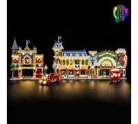 BrickBling Illuminazione a LED compatibile con Lego Main Street, U.S.A., Kit di luci creative compatibile con Lego 43302 - Modello escluso (RC Version Light)