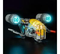 BrickBling Kit di illuminazione a LED compatibile con Lego Mandalorian The Razor Crest, luci creative compatibili con Lego 75447, modello escluso (versione RC)