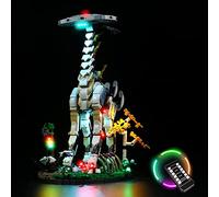 BrickBling Kit di illuminazione LED compatibile con Lego Horizon Forbidden West, telecomando decorativo, compatibile con 76989 Tallneck Horizon Zero Dawn