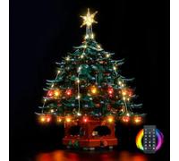 BrickBling Kit luce telecomando compatibile con Lego Family Christmas Tree Decoration 41843 (senza modello), set di illuminazione LED bianco caldo, compatibile con la decorazione Lego Family Christmas