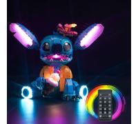 BrickBling Kit luce telecomando compatibile con Lego Stitch (nessun modello), set di illuminazione a LED, compatibile con Lego 43249 Stitch giocattolo creativo