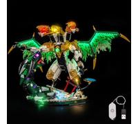 BrickBling Kit luci compatibile con Lego NINJAGO Ultra Dragon Battle | Kit Illuminazione LED Compatibile con Lego 71872 - Esclusivo Modello