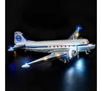 BrickBling Luci a LED compatibili con Lego Douglas DC-3 PAN AM Airliner, kit di luci creative compatibile con Lego 11378 (solo luci, non fornito con modello) (versione classica)