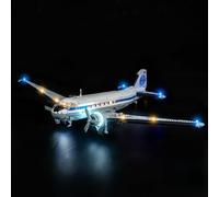 BrickBling Luci a LED compatibili con Lego Douglas DC-3 PAN AM Airliner, kit di luci creative compatibile con Lego 11378 (solo luci, non fornito con modello) (versione RC)