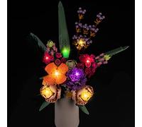 BrickBling Set di illuminazione a LED per bouquet di icone Lego 10280 (senza modello), set di illuminazione a LED per bouquet di fiori Lego 10280, decorazione unica per la casa